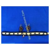 Fabric Necklace with Beaded Earrings**They do