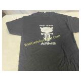 T-shirts - (2) "East Texas Arms", Size 2XL,Black