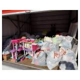 BAGS, DOLL HOUSE, HEADBOARD, BOXES