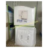Cover Plates - 2 - Gang Toggle Switch Plastic ,NIB