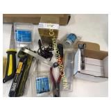 Hand Tools:  Sheetrock Knife, Hole Saw Bits Drill