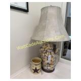 Shell Lamp  28 in. Tall needs bulb, Scentsy