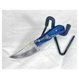 Damascus Knife, 6in Steal - Skinner Knife