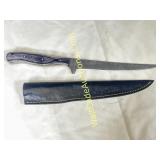 Damascus Knife, 14in Steal -  Gosh Fillet Knife