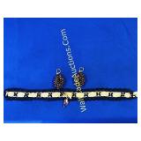 Fabric Necklace with Beaded Earrings**They do