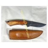Damascus Knife - 8in Steal, Utility Hunter Knife