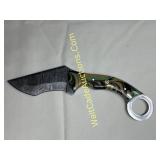 Damascus Knife - 9" Steel Blade and a