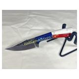 Damascus Knife - 8" Dark Forged Carbon steel Blade