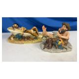 Bath/Bathing Statues - (2) 11in Long & 6.5in Long