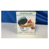 Nostalgia My Mini Waffle Maker - Heats Up, Makes