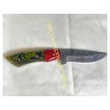 Damascus Knife - 8in steal, Skinner and Tracking