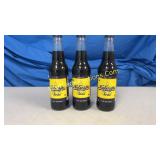 Soda Bottles - (3) Full Bottles, NuGrape Soda,