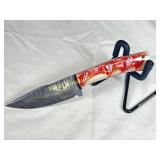Damascus Knife - 8in steal, Hunting Skinner Knife