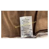 Brown Bed Skirt & Cushions/Pillows - (3) C