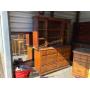 dressers, kitchen bar with 3 stools