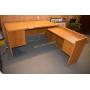 Desk L  Shape Solid Wood 2 Pieces