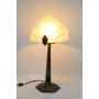 Beautiful Art Decor Lamp w Satin Glass Shade