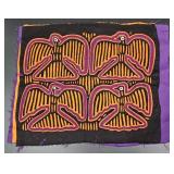 Mola Hand Made Fabric Art Cuna Indians Panama