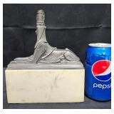 Los Angels Library Sphinx Pewter & Marble Statue