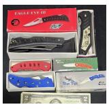 4 New Pocket Knives in Boxes