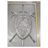 Metal Coat of Arms Shield Wall Decor