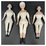 Bisque w Cloth Body Dolls- 2 Shackman & Martha WA