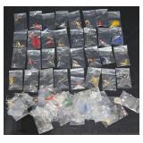 65 Single Earrings Handmade in Individual Bags