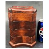 Bombay Co Mahogany Jewelry Box w Trays
