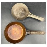 2 Vintage National Brand Cast Iron Skillets