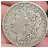 1921 Morgan Silver Dollar Coin