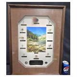 Framed Legacy Trout Fly Plate From Idaho