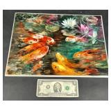 Large Porcelain Tile Hand Painted Koi Pond