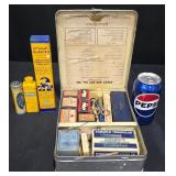 Vntg Johnson & Johnson First Aid Kit #20, Scholls