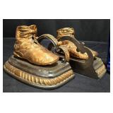 Bronzed Baby Shoe Book Ends Mason Masterpieces