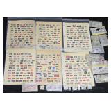 Lot Sheets of Mixed Stamps & Bundles of Stamps