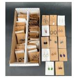90 Paired Pierced Earrings on Cards- Most Dangles