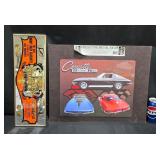 2 Signs - Corvette Stingray Metal & Golden Nugget