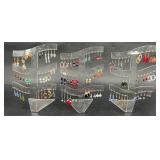 51 Paired Pierced Earrings w 3 Acrylic Displays