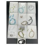 10 Earring & Bracelet Gift Sets- 1 Clip-on Set