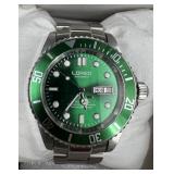 Loreo Stainless Steel Sapphire Watch w Box