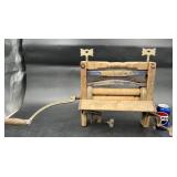 Antique Anchor Wooden Hand Crank Clothes Wringer