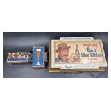 2 Working Bar Beer Lighted Signs - Pabst & Schmidt