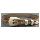 Chacon Genuine Leather Belt Sz 30