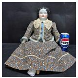 Antique 1860 Kloster Veilsdorf 21" Flattop Doll