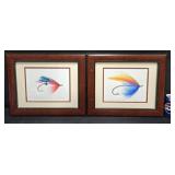 2 Art APs by W Marshall of Fishing Flies