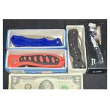 3 New Pocket Knives in Boxes