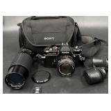Konica Auto Reflex TC 35mm SLR Film Camera w +++