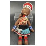 Hand Crafted Native American Doll w Baby