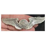WW2 Sterling Silver Army Air Force Wings Pin