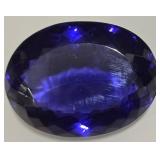 202ct Natural Blue Tanzanite Cut Gemstone w ID
